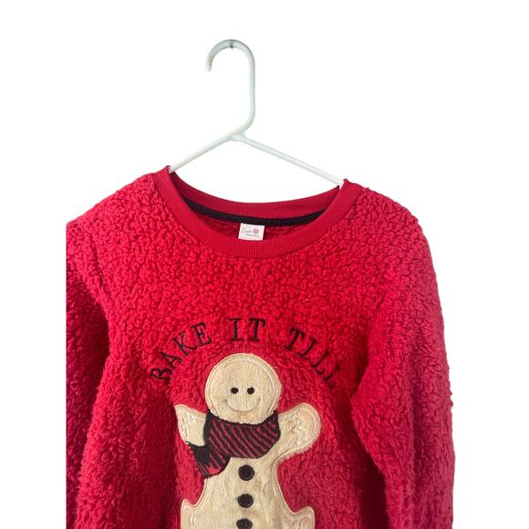 Secret Treasures Red Gingerbread Bake It Till You Make It Sweater SIze Small - Picture 3 of 5